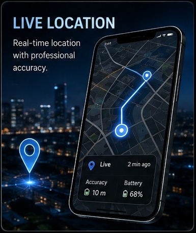 Vedetor live location visual