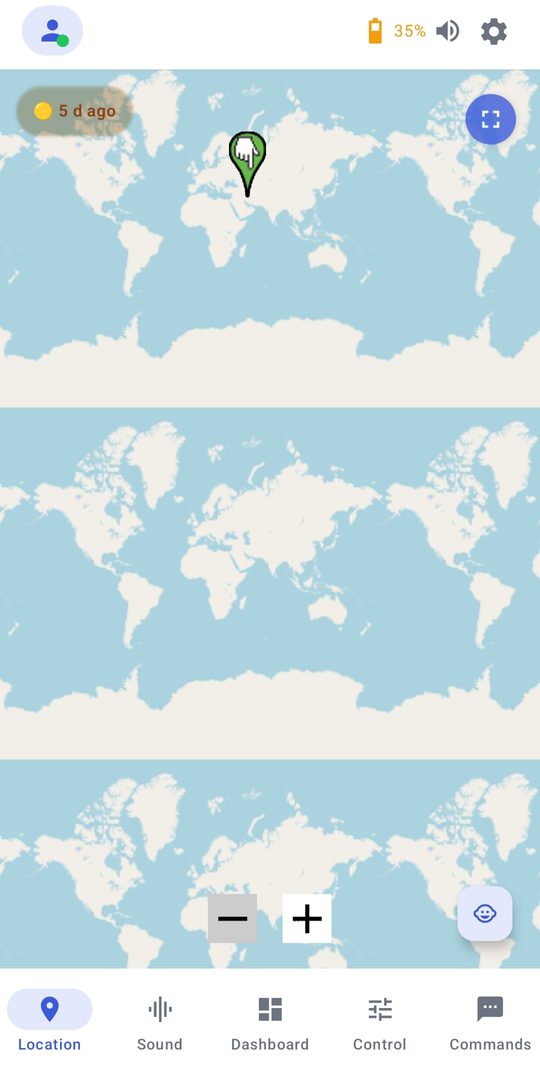 Vedetor live map screenshot